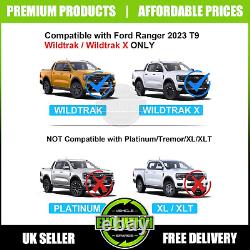 Wheel Arches Gloss black Bolt Wide Fits Ford Ranger 2023- T9 Fenders