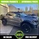 Wheel Arches Gloss Black Bolt Wide Fits Ford Ranger 2023- T9 Fenders Park Assist