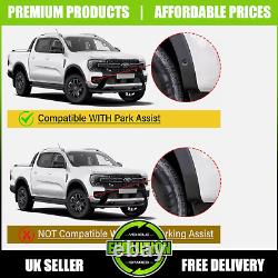 Wheel Arches Gloss black Bolt Wide Fits Ford Ranger 2023- T9 Fenders PARK ASSIST