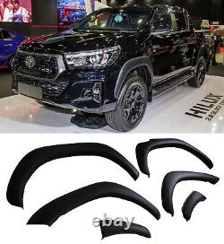 Wheel Arches Wide Fender Flares Matte Black For Toyota Hilux 2020+
