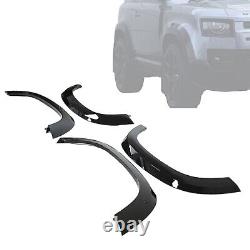 Wheel Wide Arch Kit Land Rover Defender 90 Gloss Black Flare Fender Trim 2021+