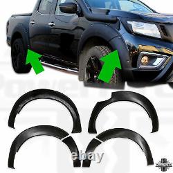 Wheel arch set wide for Nissan Navara NP300 D23 black textured flare extensions