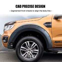 Wide Arch Kit Wheel Arches Rivet Style for Ford Ranger T8 2019-2022 PARK ASSIST