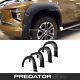 Wide Arches Fender Flares Matte Black For Mitsubishi L200 Series 6 Triton 19-23