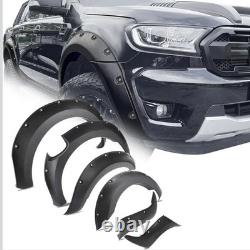 Wide Body Extended Wheel Arches Fender Flare Kit Fit For 16-19 Ford Ranger T7
