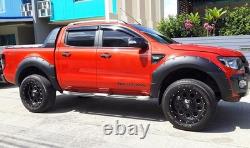 Wide Body Extended Wheel Arches Trim Fender Flare Kit For 2011-15 Ford Ranger T6