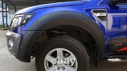 Wide Body Extended Wheel Arches Trim Fender Flare Kit For 2011-15 Ford Ranger T6