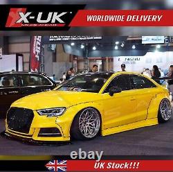 Wide Body Kit Wheel Arches & Side Skirts FRP For Audi A3 S3 8V 2016-2019