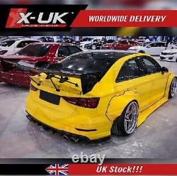 Wide Body Kit Wheel Arches & Side Skirts FRP For Audi A3 S3 8V 2016-2019