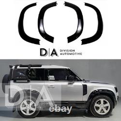 Wide Body Wheel Arch Flares Kit Gloss Black For Land Rover Defender 90 L663 20+ Wide Body Wheel Arch Flares Kit Gloss Black For Land Rover Defender 90 L663 20+