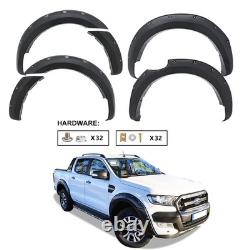 Wide Body Wheel Arches Fender Flares Kit Black For Ford Ranger 2019-2022 4Drs