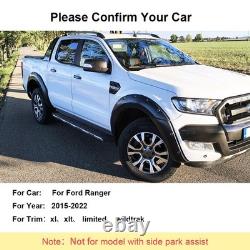 Wide Body Wheel Arches Fender Flares Kit Black For Ford Ranger 2019-2022 4Drs