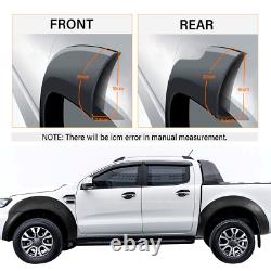 Wide Body Wheel Arches Fender Flares Kit For Ford Ranger 2015-2018 T7 Double Cab