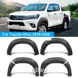 Wide Body Wheel Arches Fender Flares Kit For Toyota Hilux 2015-2020 Accessories