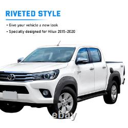 Wide Body Wheel Arches Fender Flares Kit For Toyota Hilux 2015-2020 Accessories