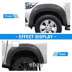 Wide Body Wheel Arches Fender Flares Kit For Toyota Hilux 2015-2020 Accessories