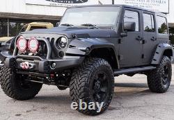 Wide Extended Rivet Wheel Arches Fender Flare Kit For 07-18 Jeep Wrangler III JK