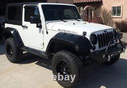 Wide Extended Rivet Wheel Arches Fender Flare Kit For 07-18 Jeep Wrangler III JK