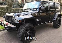 Wide Extended Rivet Wheel Arches Fender Flare Kit For 07-18 Jeep Wrangler III JK Wide Extended Rivet Wheel Arches Fender Flare Kit For 07-18 Jeep Wrangler III JK