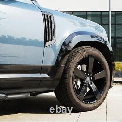 Wide Fender Wheel Arch Trim Kits Set Gloss Black Fit For Defender 110 L663 2020+