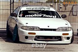 Wide Front Vented Front Wings +25mm for Nissan S14 200SX v8