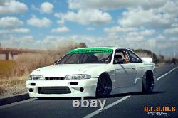 Wide Front Vented Front Wings +25mm for Nissan S14 200SX v8