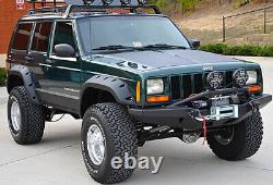 Wide Rivet Wheel Arches Fender Flare Extension Kit For 84-01 Jeep Cherokee II XJ