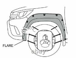 Wide Wheel Arch Extensions Fender Flares for NISSAN NAVARA NP300 D23 2014 2022