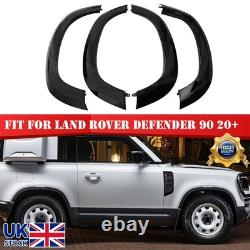 Wide Wheel Arch Fender Flare Trim Kit Gloss Black Set For Defender 90 L663 20+