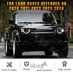 Wide Wheel Arch Fender Flare Trim Kit Gloss Black Set For Defender 90 L663 20+