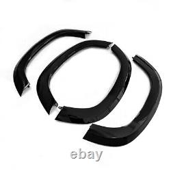 Wide Wheel Arch Fender Flare Trim Kit Set Gloss Black For Defender 90 L663 2020+