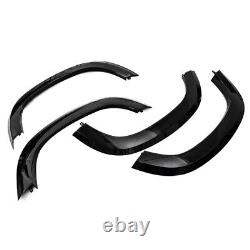 Wide Wheel Arch Fender Flare Trim Kit Set Gloss Black For Defender 90 L663 2020+