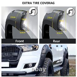 Wide Wheel Arch Kit Fender Flares for Ford Ranger 2015-2019 T7 Extended Arches