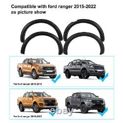 Wide Wheel Arches Body Kit Fender Flares for Ford Ranger 2015-2022 Double Cab