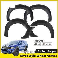Wide Wheel Arches Extensions Fender Flares for Ford Ranger T6 2012-2014 Body Kit
