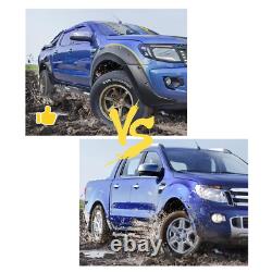 Wide Wheel Arches Extensions Fender Flares for Ford Ranger T6 2012-2014 Body Kit
