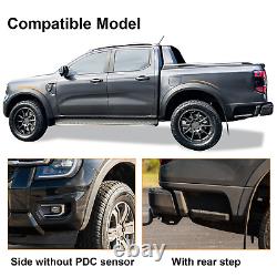 Wide Wheel Arches Extensions Trim For Ford Ranger 2023-2025 Double Cab