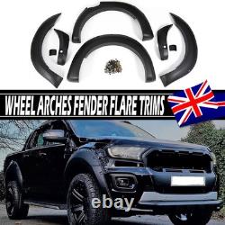 Wide Wheel Arches Fender Flares Body Kit Black 6PCS For Ford Ranger T8 2019-2022