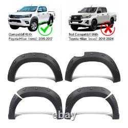 Wide Wheel Arches Fender Flares Body Kit For Toyota Hilux 2015-2017 Double Cab