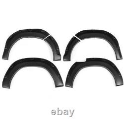 Wide Wheel Arches Fender Flares Body Kit Matte Black For Toyota Hilux Revo 15-19