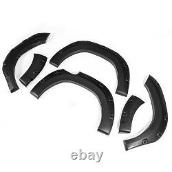 Wide Wheel Arches Fender Flares Body Kit Matte Black For Toyota Hilux Revo 15-19