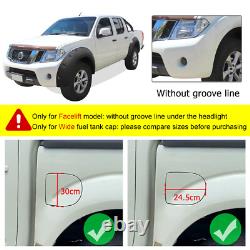 Wide Wheel Arches Fender Flares Set for Nissan Navara D40 2011-2014 D/cab Pickup