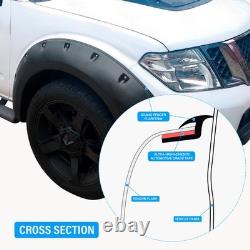 Wide Wheel Arches Fender Flares Set for Nissan Navara D40 2011-2014 D/cab Pickup