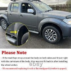 Wide Wheel Arches Fender Flares Set for Nissan Navara D40 2011-2014 D/cab Pickup
