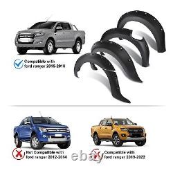 Wide Wheel Arches Fender Flares Styling Accessories for Ford Ranger 2015-2018 T7