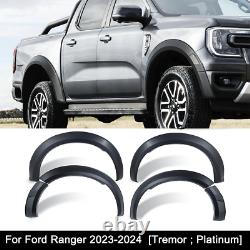 Wide Wheel Arches Fender Flares Trim For Ford Ranger 2023-2024 Tremor Platinum