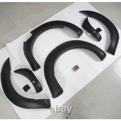 Wide Wheel Arches Fender Flares Upgrade Matte Black For Ford Ranger T8 2019-2022