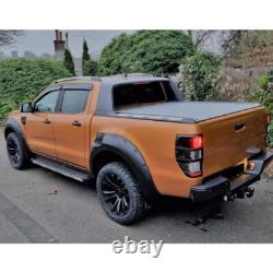 Wide Wheel Arches Fender Flares Upgrade Matte Black For Ford Ranger T8 2019-2022