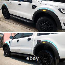 Wide Wheel Arches Fender Flares with LED Light for Ford Ranger 2015-2023 T7 T8