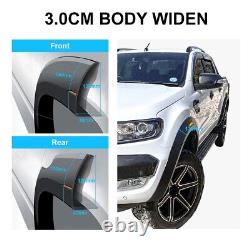 Wide Wheel Arches Fender Flares with LED Light for Ford Ranger 2015-2023 T7 T8